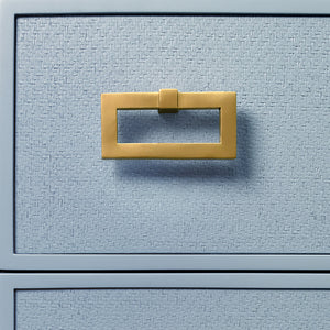 Radey Side Table in Matte Light Blue Frame