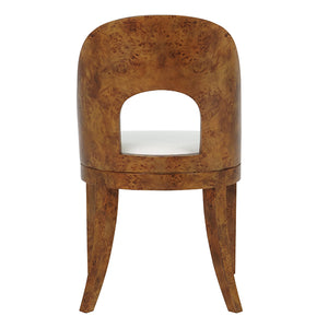 Rafferty Dining Chair in Dark Burl Wood