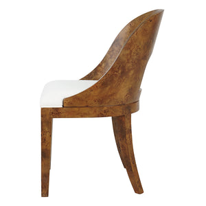 Rafferty Dining Chair in Dark Burl Wood
