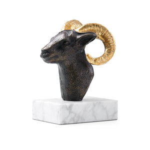 Ram Statue, Gold and Bronze | Ram Collection | Villa & House
