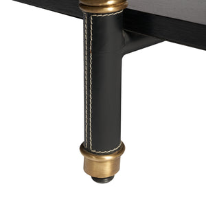 Reneau Low Shelf Console, Black | Reneau Collection | Villa & House