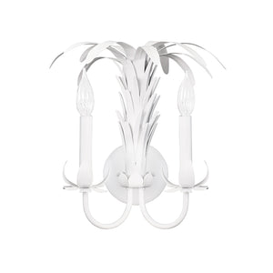 Reseda Wall Sconce in Matte White Powder Coat
