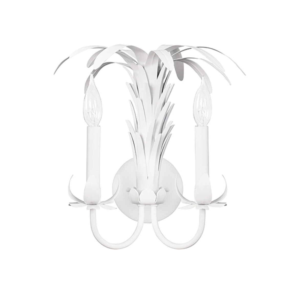 Reseda Wall Sconce in Matte White Powder Coat