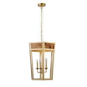 Reynolds 5-Light Pendant in Gold Metal Frame