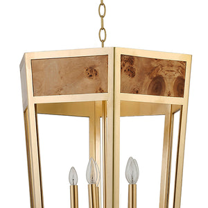 Reynolds 5-Light Pendant in Gold Metal Frame