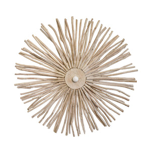 Rio Large Wall Sconce Handcrafted with Whitewash Eucalyptus Wood