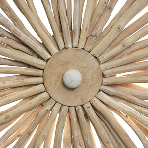 Rio Small Wall Sconce Handcrafted with Whitewash Eucalyptus Wood
