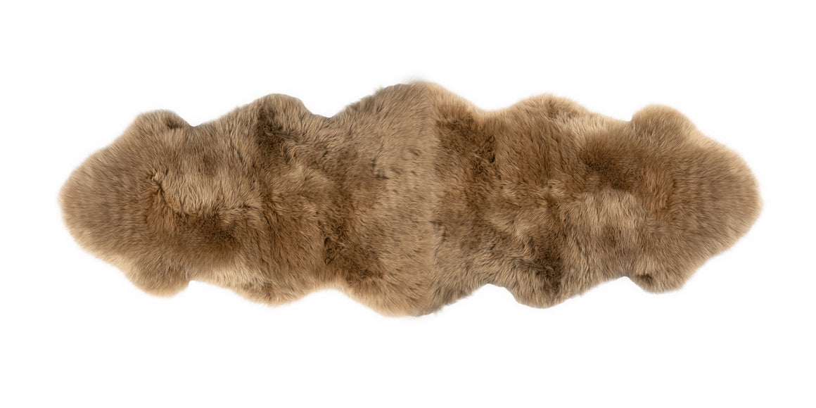 Long Wool Sheepskin Rug Double