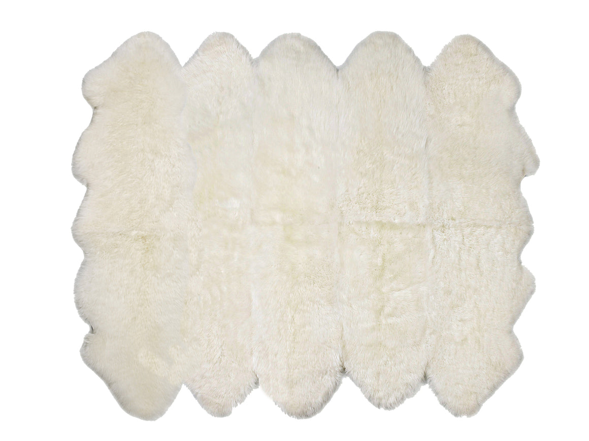 Long Wool Sheepskin Rug Decto