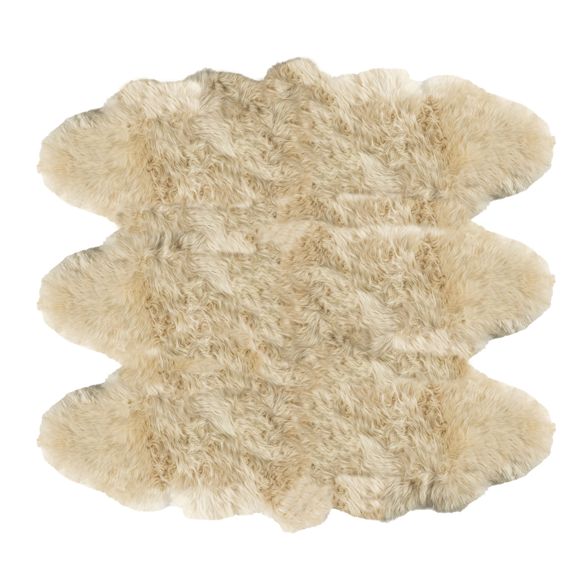 Long Wool Sheepskin Rug Sexto Bisque