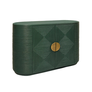 Roger End Cabinet in Painted Hunter Green