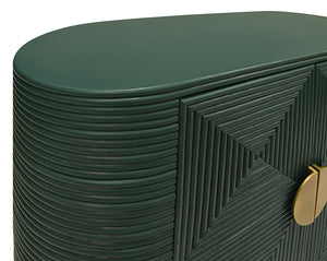 Roger End Cabinet in Painted Hunter Green