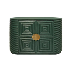 Roger End Cabinet in Painted Hunter Green