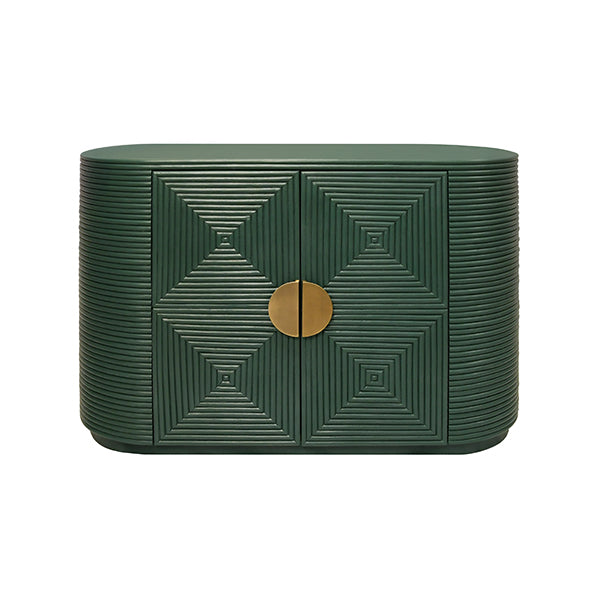 Roger End Cabinet in Painted Hunter Green