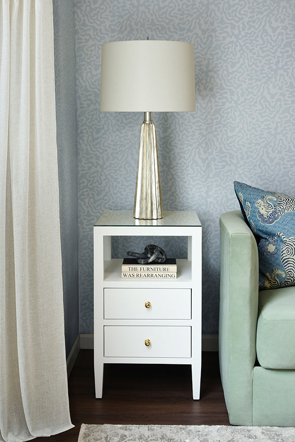 Round Gray Marble Chain