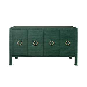 Rue Door Buffet with Antique Brass Circle Hardware