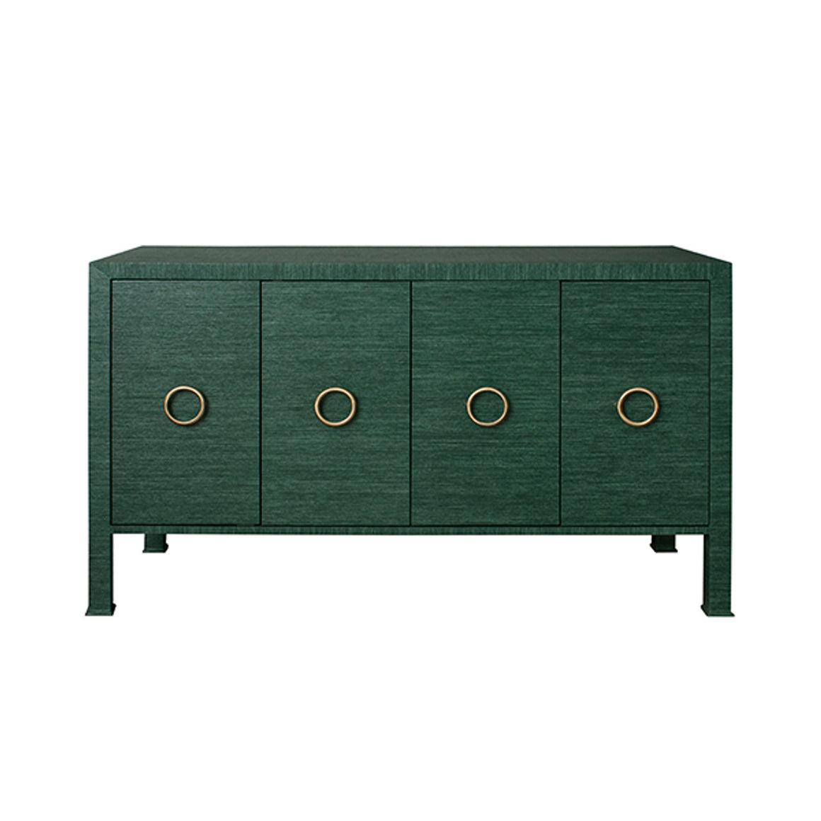 Rue Door Buffet with Antique Brass Circle Hardware