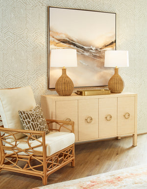 Worlds Away -  RUE NAT (Natural Grasscloth)