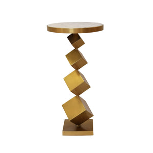 Salvador Stacked Cube Base Side Table