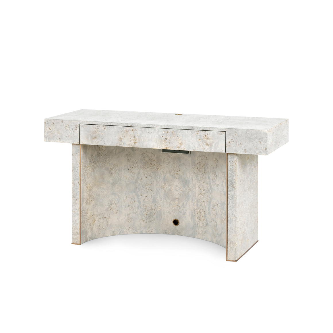 Sloane Desk, Light Gray Burl | Sloane Collection | Villa & House