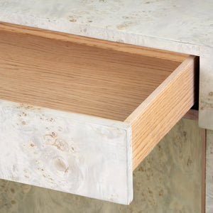 Sloane Desk, Light Gray Burl | Sloane Collection | Villa & House