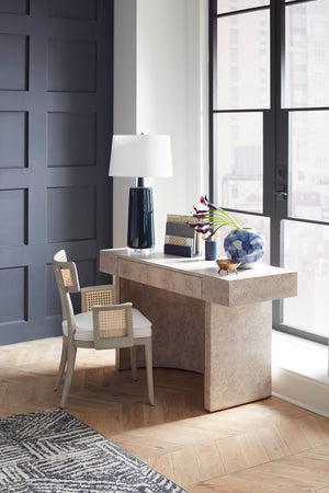 Sloane Desk, Light Gray Burl | Sloane Collection | Villa & House