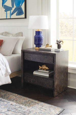 Beatrice 2-Drawer End Table, Arabica Burl | Beatrice Collection | Villa & House