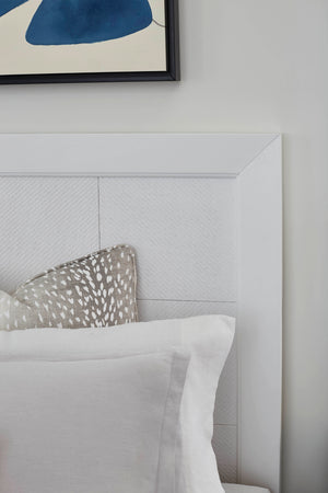 Patricia Queen Headboard With Bed Frame, Vanilla | Patricia Collection | Villa & House