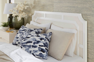 Olivia Queen Headboard With Bed Frame, Soft White, Vanilla | Olivia Collection | Villa & House