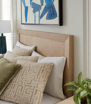 Patricia King Headboard With Bed Frame, Sand | Patricia Collection | Villa & House
