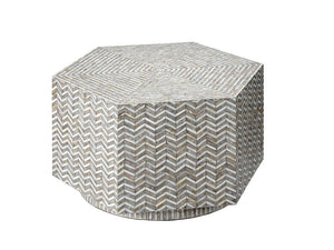 Brando Mother of Pearl Hexagon Coffee Table