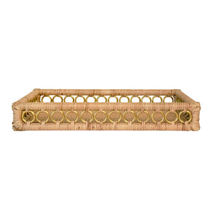 Tango Tray with Brass Ring Details on Edge