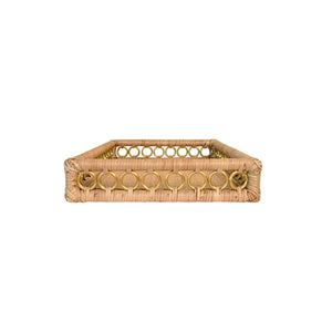 Tango Tray with Brass Ring Details on Edge