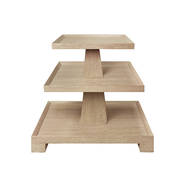 Tatiana Side Table in Cerused Oak