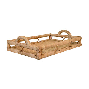Tatum Rectangular Natural Rattan Tray