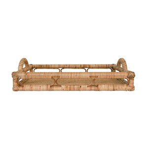 Tatum Rectangular Natural Rattan Tray