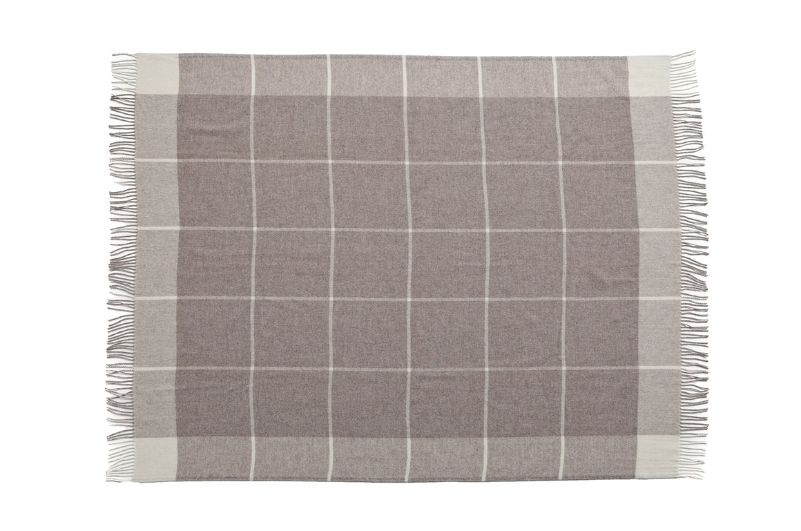 SMITH Woven Throw Brown
