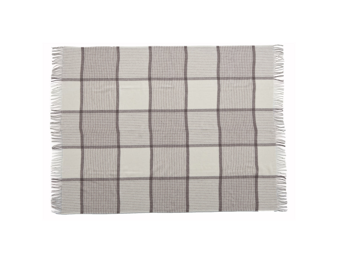 WINSTON Woven Throw Cream