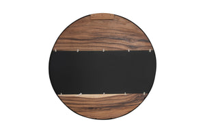 River Mirror, Natural, Round