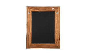 Geometry Wood Mirror, Natural,Black