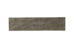 Origins Straight Edge Bench, Gray Stone, Satin Black Legs