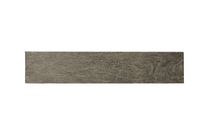Origins Straight Edge Bench, Gray Stone, Satin Black Legs