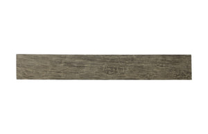 Origins Straight Edge Bench, Gray Stone, Satin Black Legs
