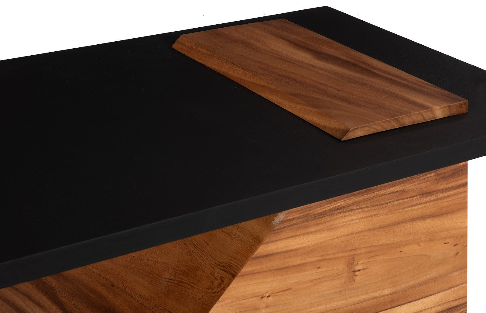 Table Slant Slant Coffee Table, Natural/Black - Scenario Home