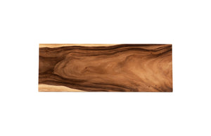 Iron Frame Bar Table, Chamcha Wood, Natural
