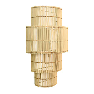 Tia Wall Scone in Natural Rattan