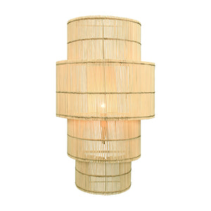 Tia Wall Scone in Natural Rattan