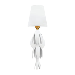 Tinsley Handpainted Petal Sconce in White