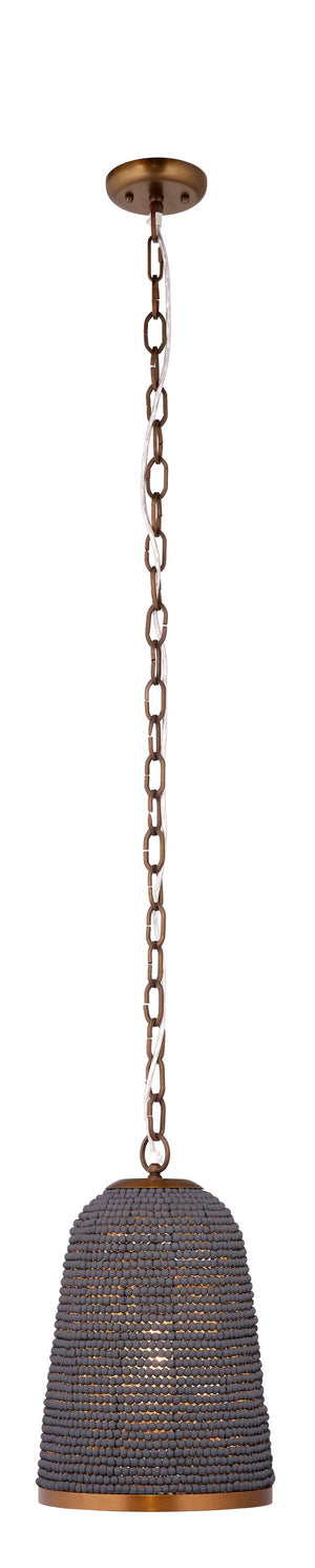 Creekside I-Light Beaded Pendant, Slate Blue