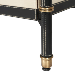 Toulon 3-Drawer Side Table, Black | Toulon Collection | Villa & House